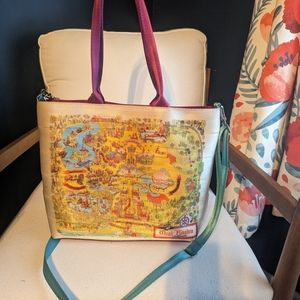 Harveys Seatbelt 2022 Disney 50th Anniversary Magic Kingdom Map Tote Bag WDW